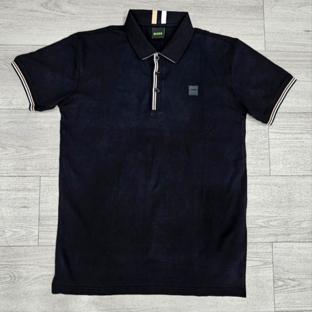 NEW Boss Men's Dark Polo with White Accents